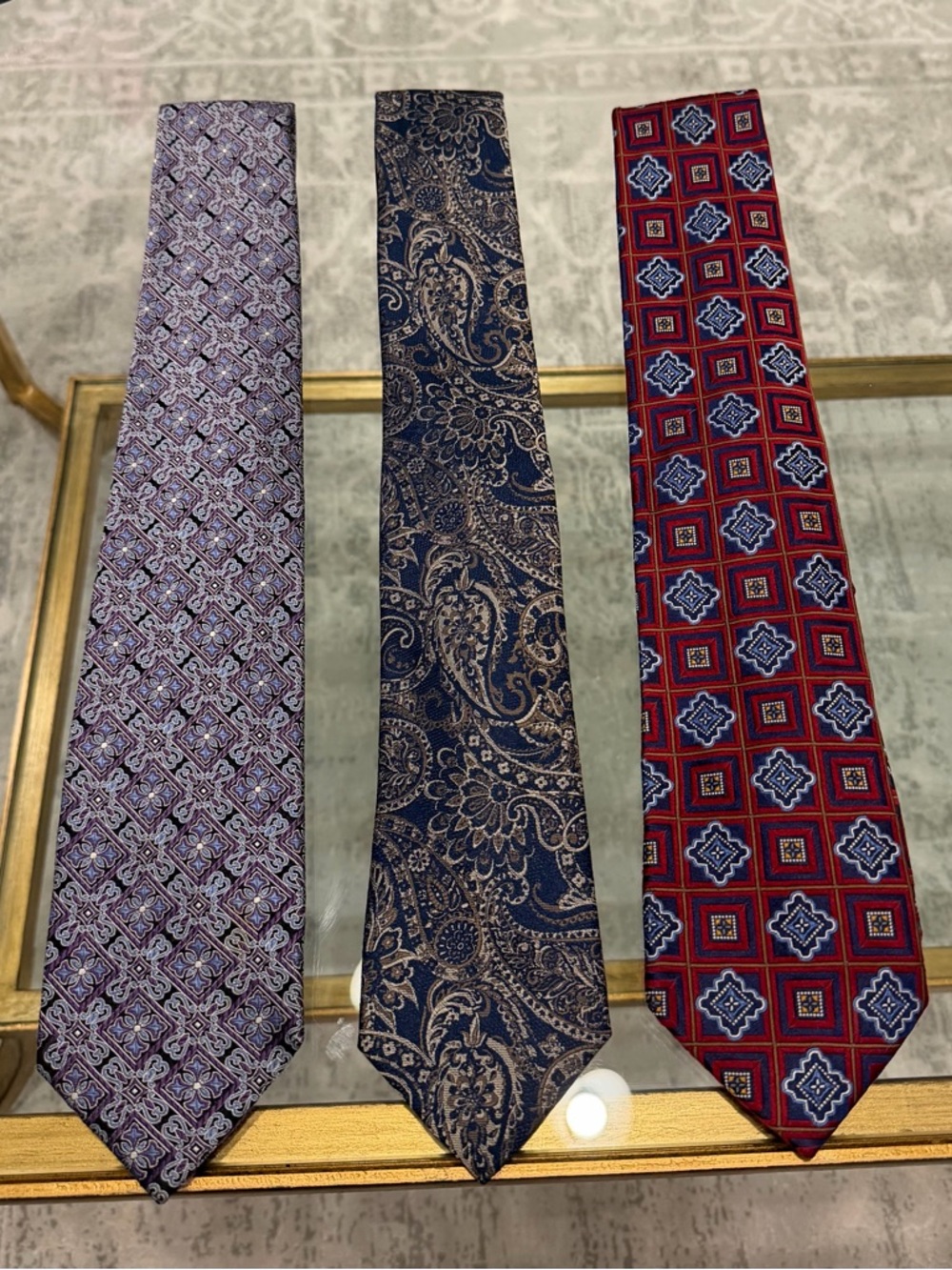 Three Ties: 2 Jos. A. Bank and 1 Michael Kors
